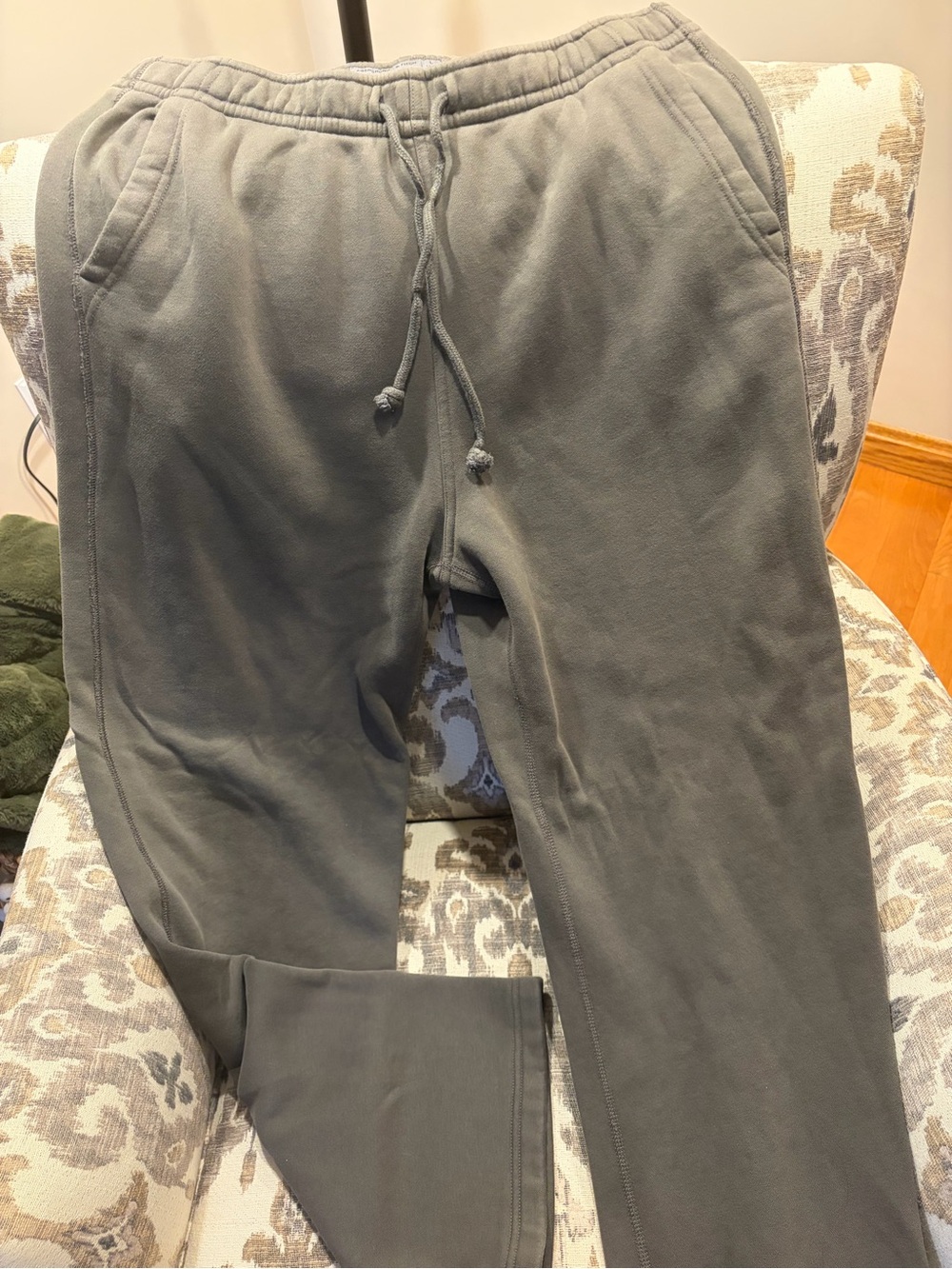 Abercrombie & Fitch Men's dark GreenDrawstring Joggers